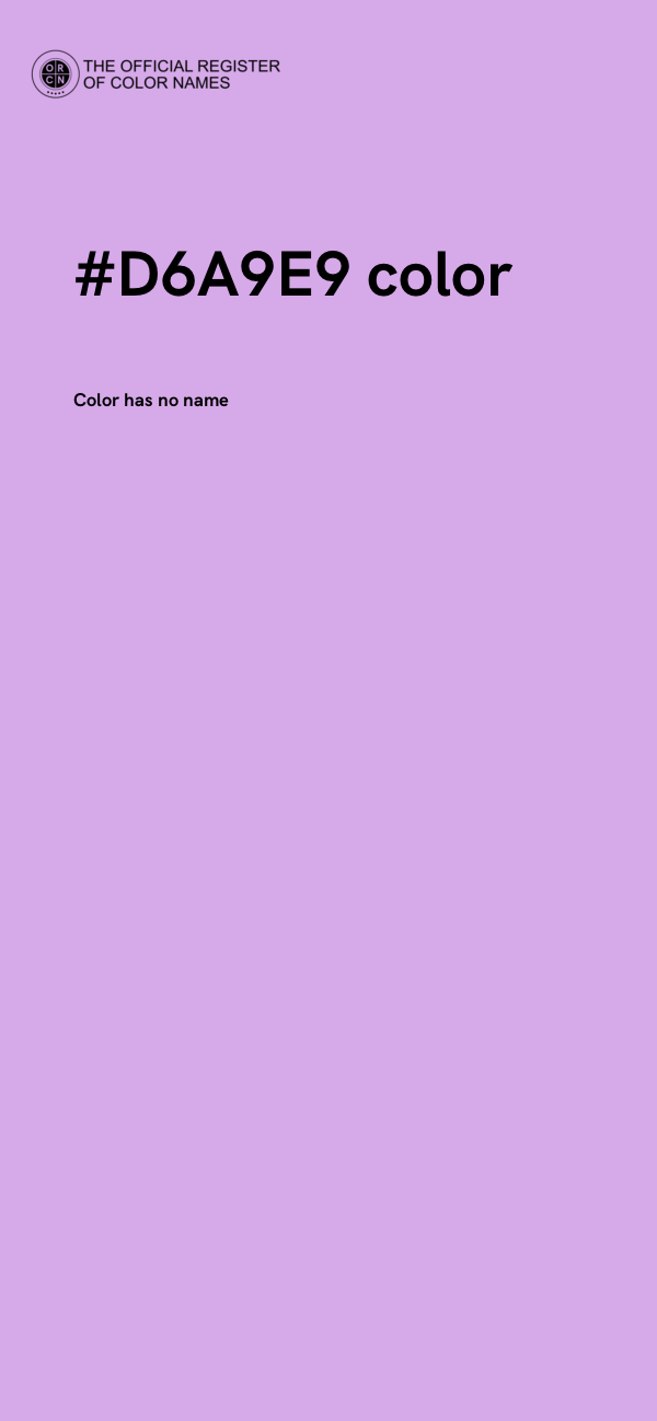 #D6A9E9 color image