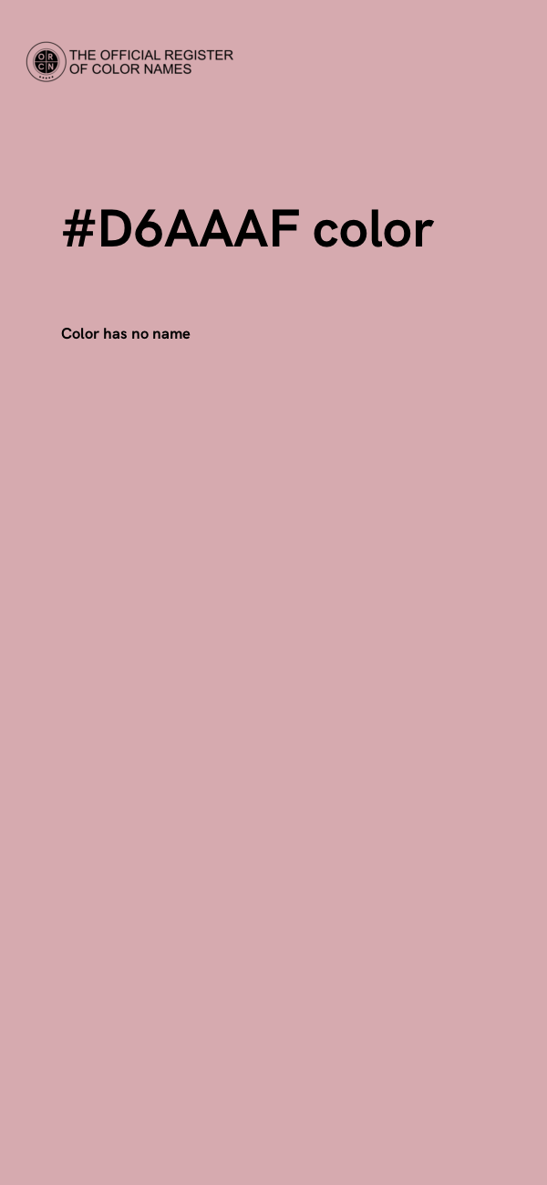 #D6AAAF color image