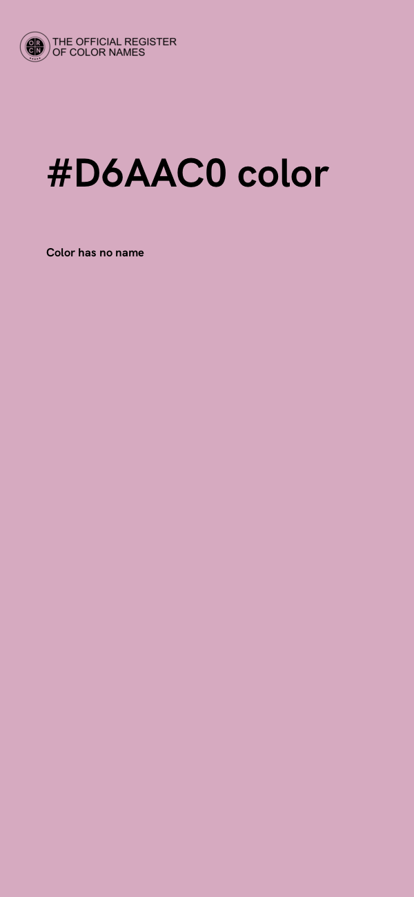 #D6AAC0 color image