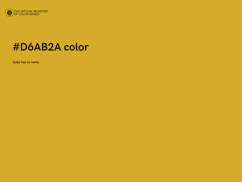 #D6AB2A color image