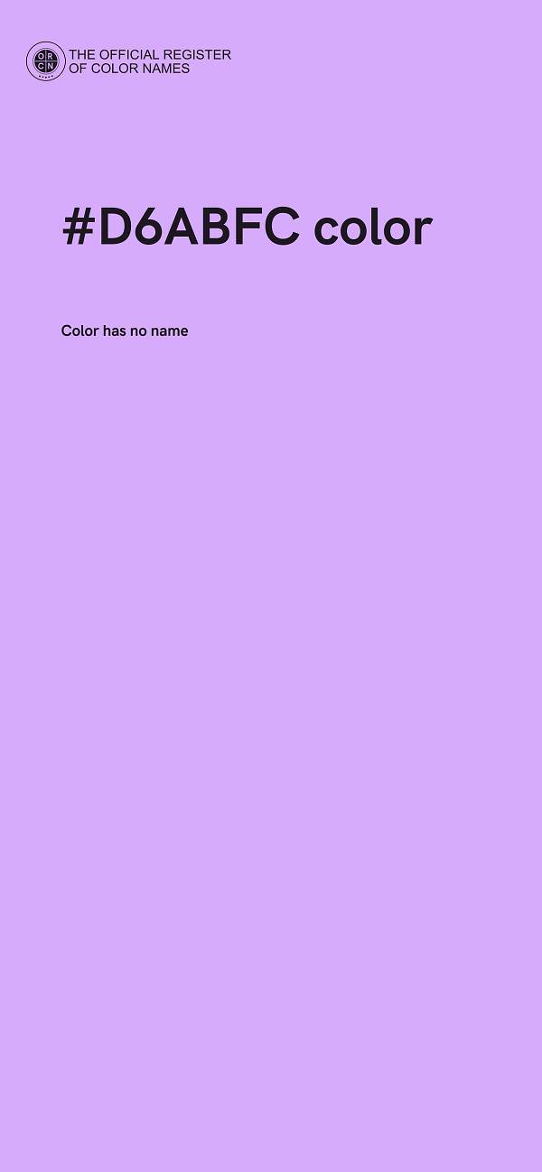 #D6ABFC color image