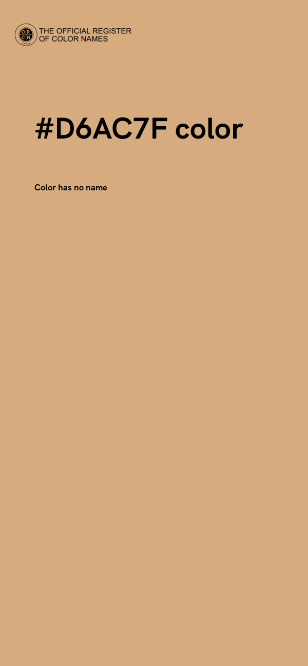 #D6AC7F color image