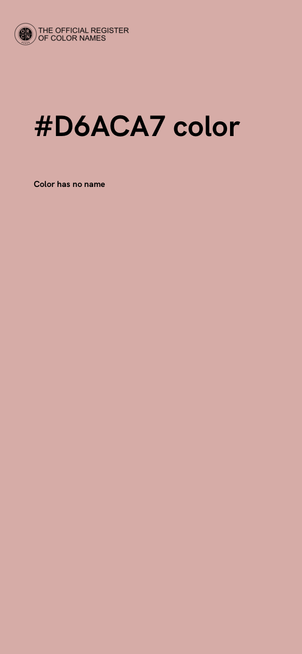#D6ACA7 color image
