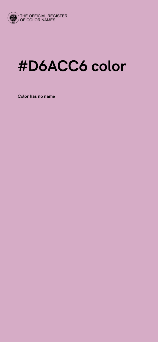 #D6ACC6 color image