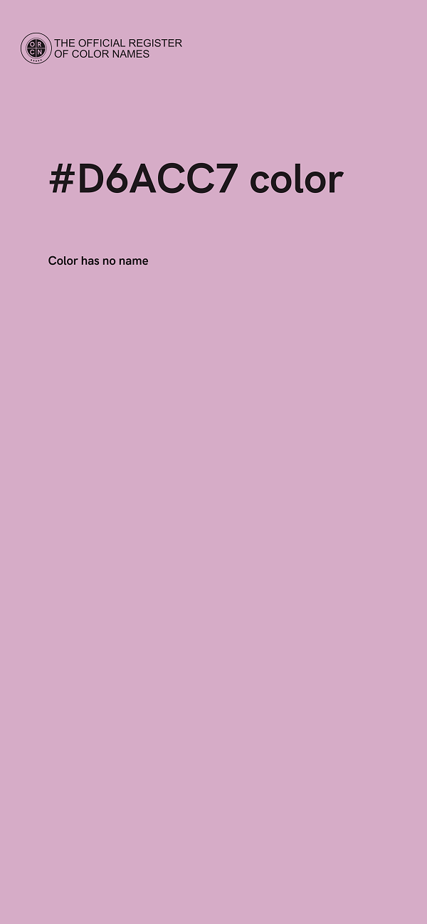 #D6ACC7 color image