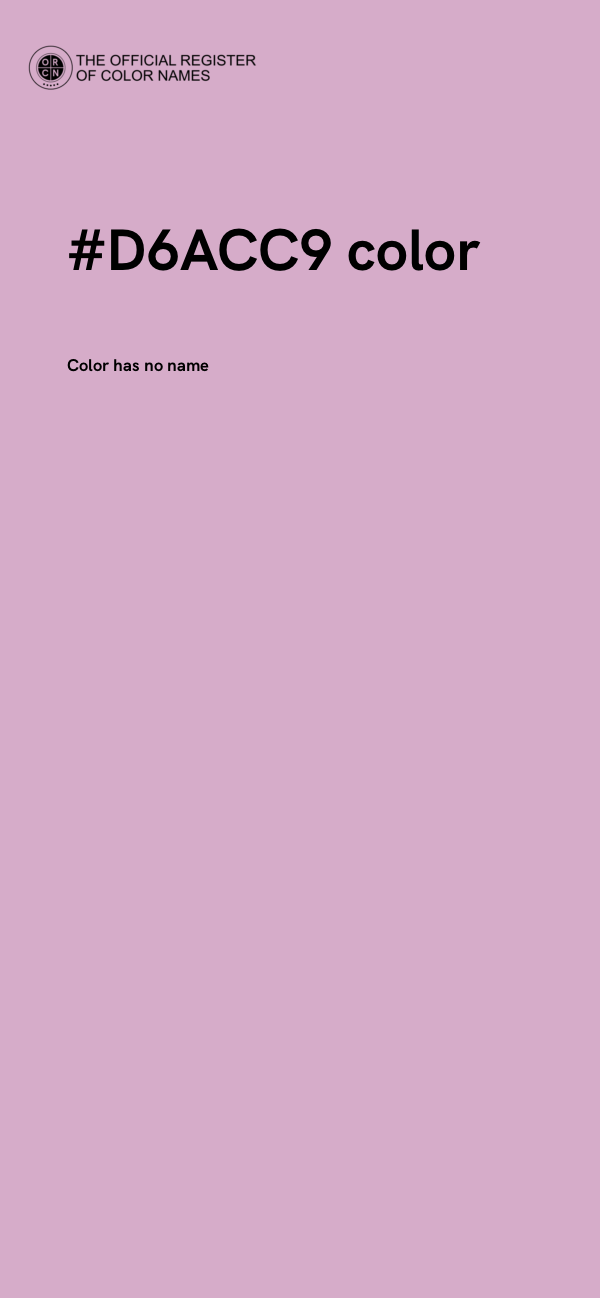 #D6ACC9 color image