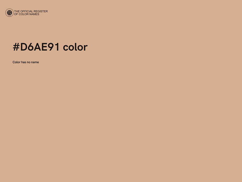 #D6AE91 color image
