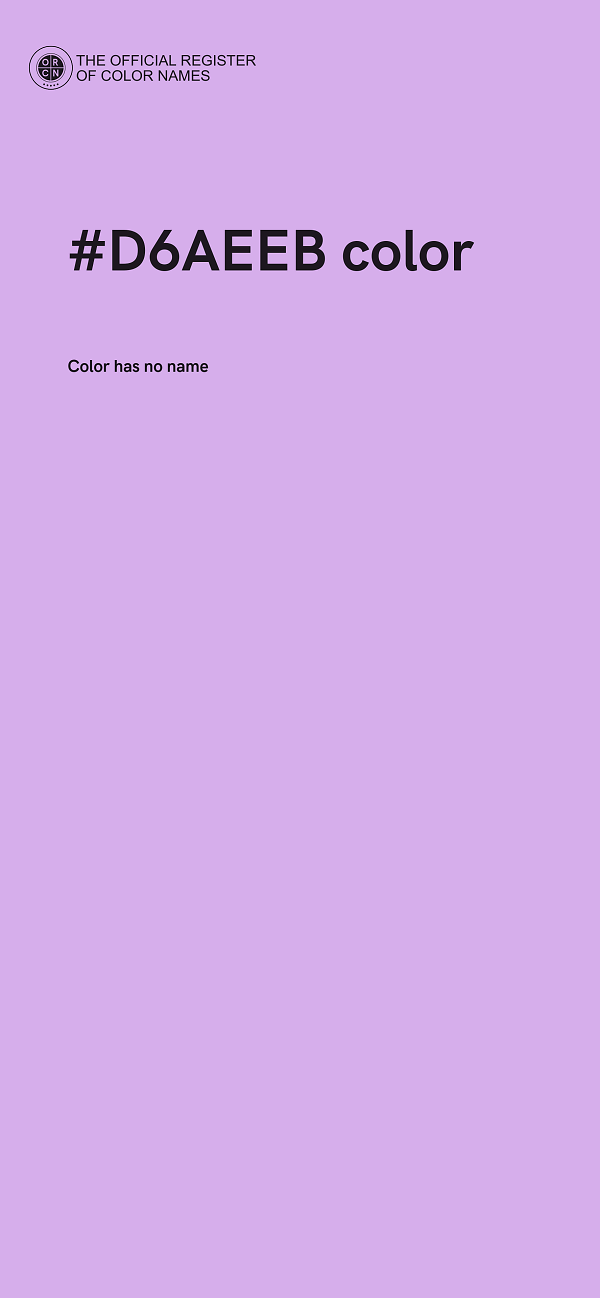 #D6AEEB color image