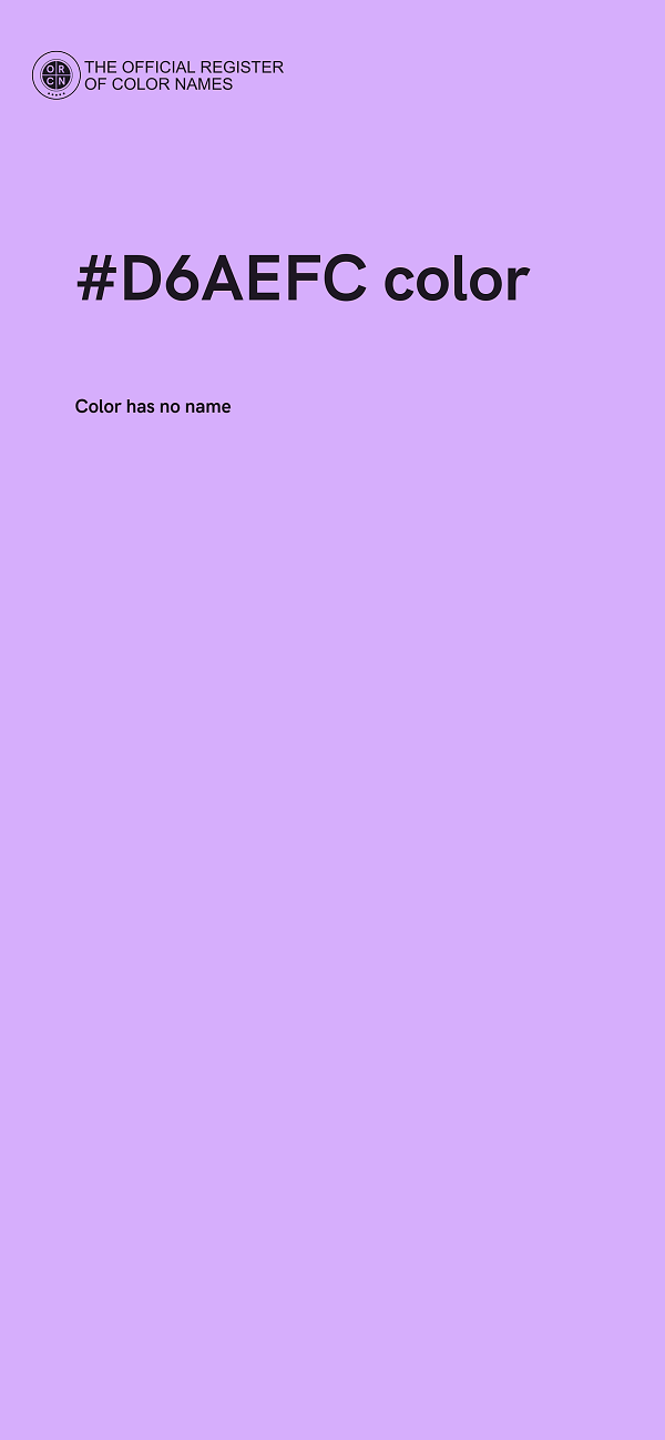 #D6AEFC color image