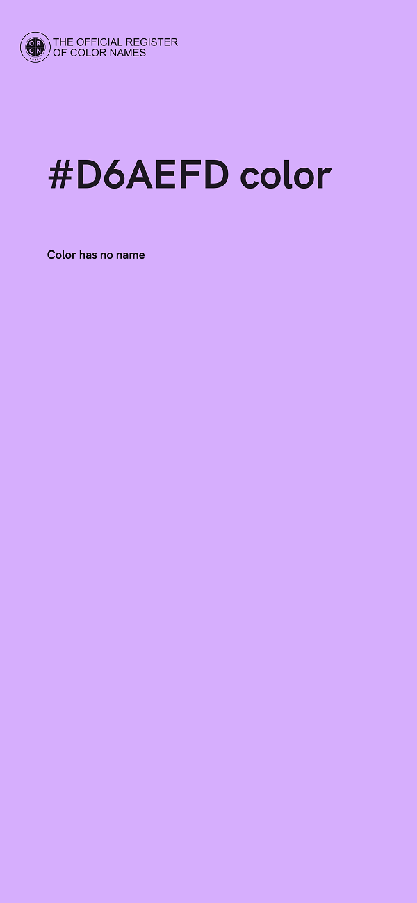 #D6AEFD color image