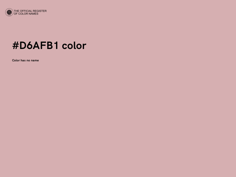 #D6AFB1 color image