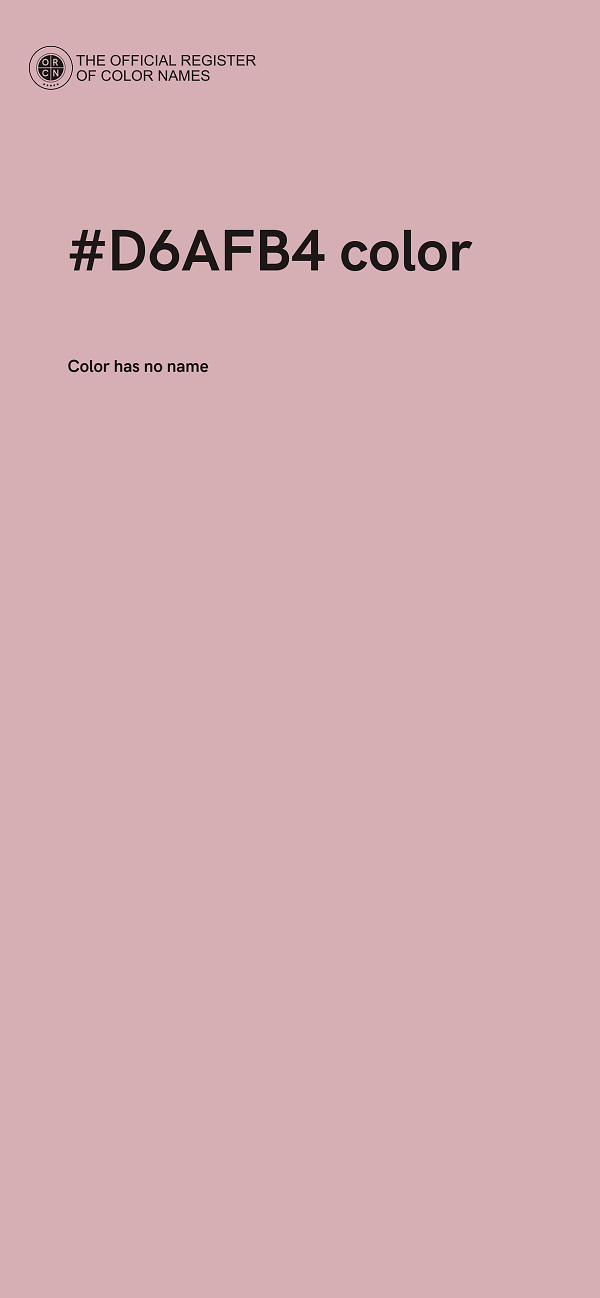 #D6AFB4 color image
