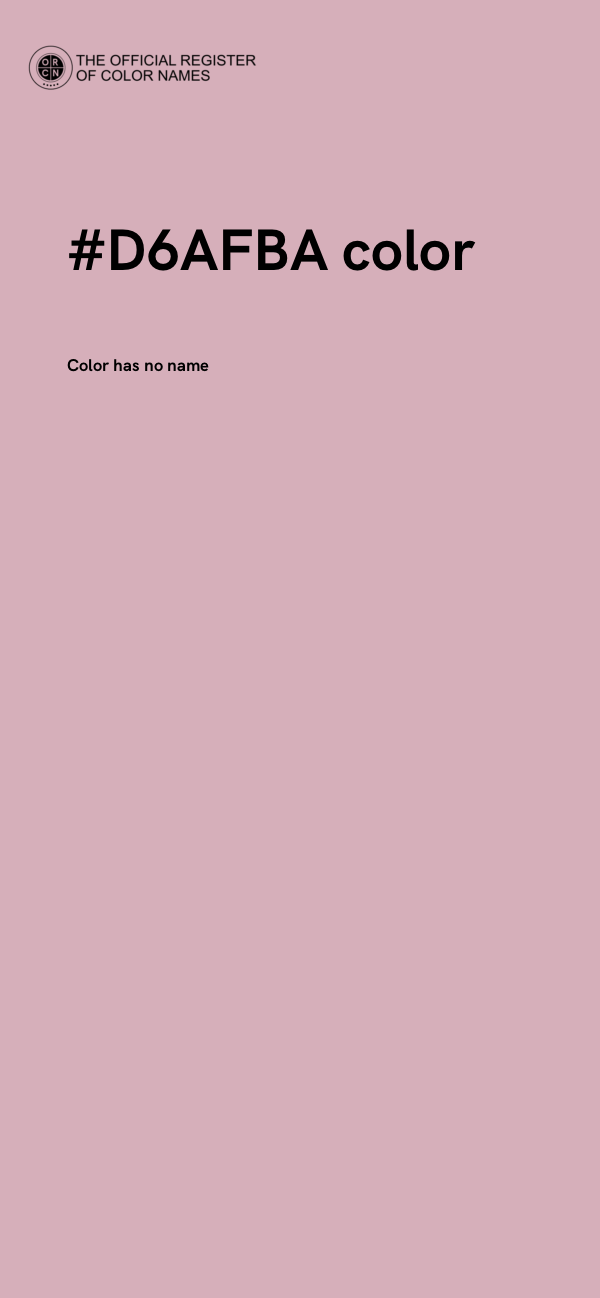 #D6AFBA color image