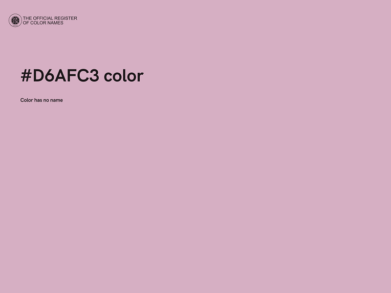 #D6AFC3 color image