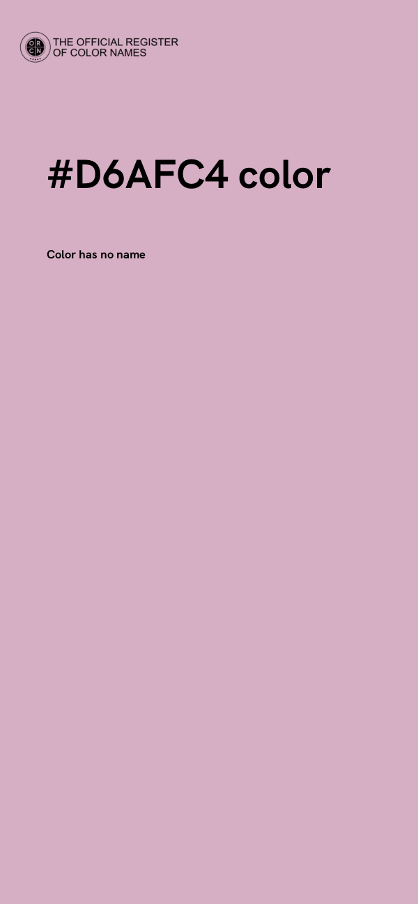 #D6AFC4 color image
