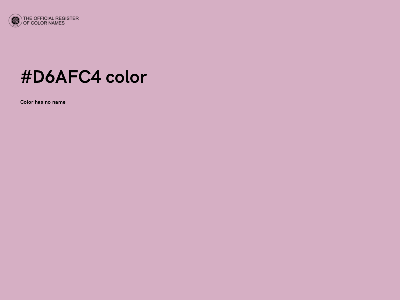 #D6AFC4 color image