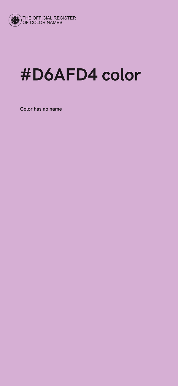 #D6AFD4 color image