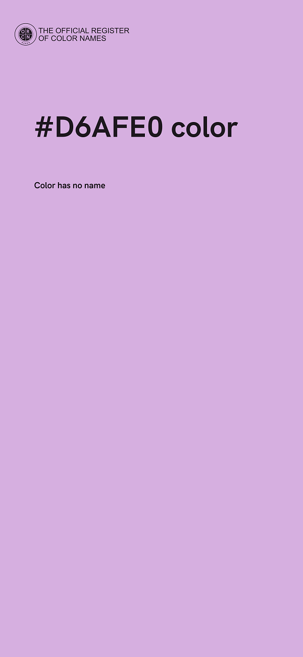 #D6AFE0 color image