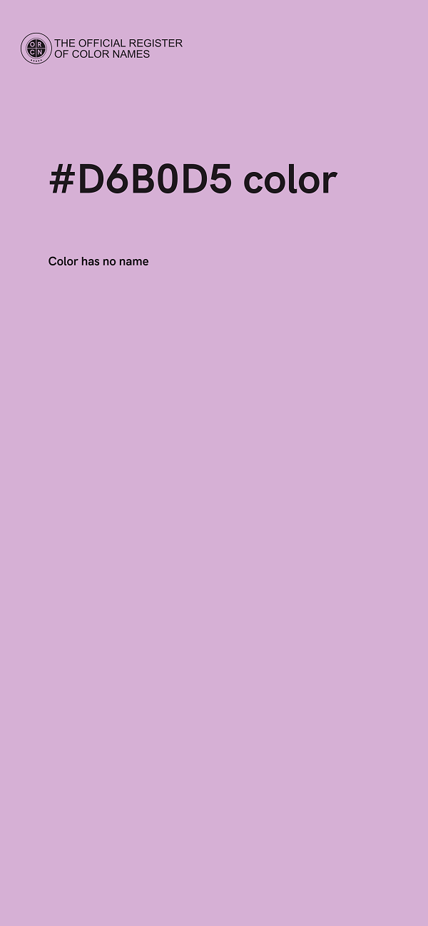 #D6B0D5 color image
