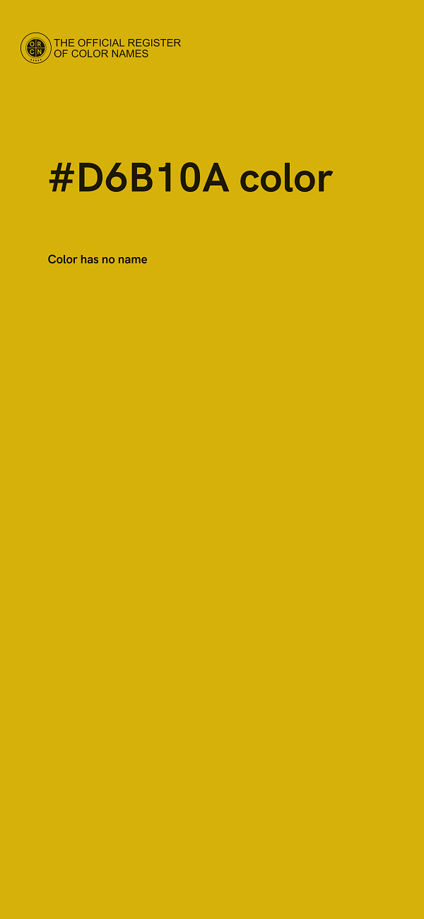 #D6B10A color image