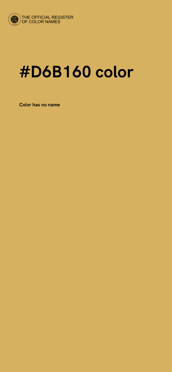 #D6B160 color image