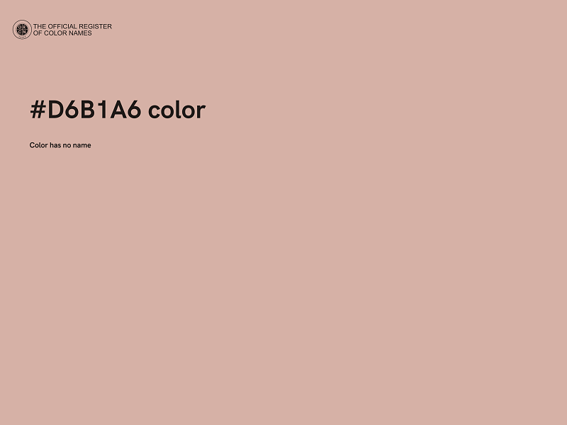 #D6B1A6 color image