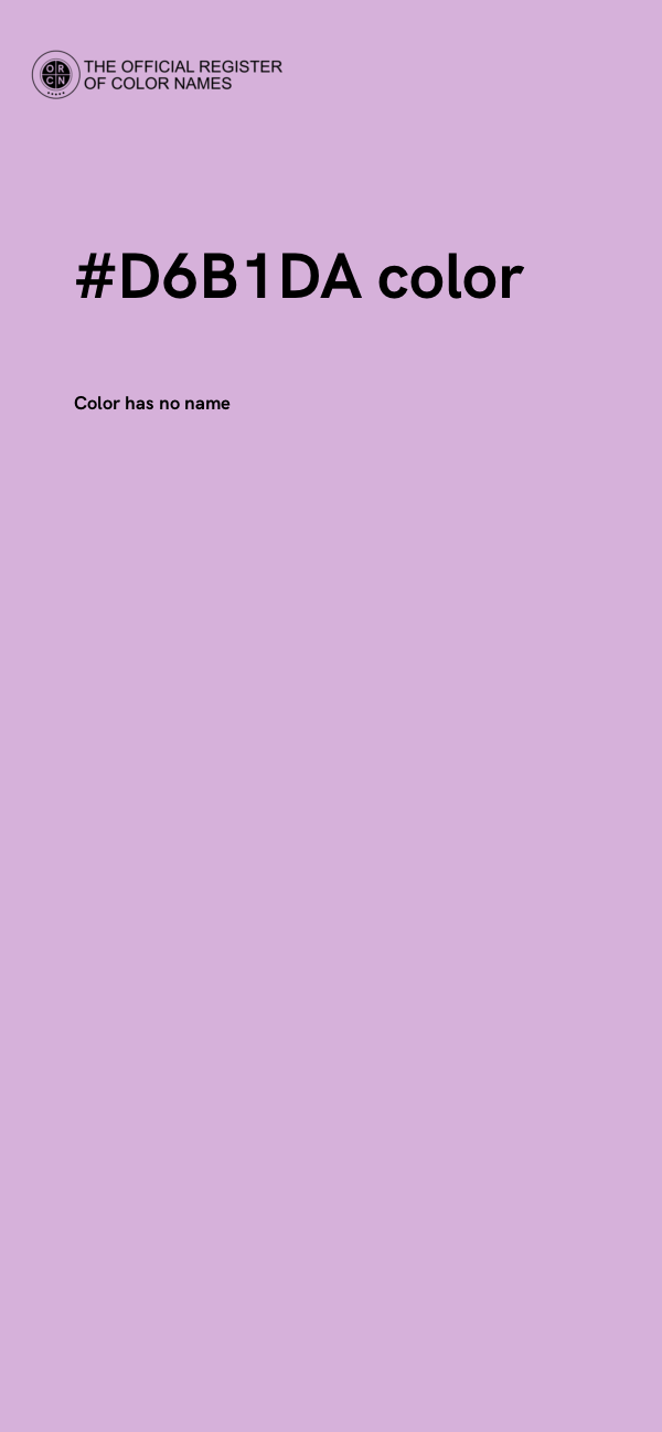 #D6B1DA color image