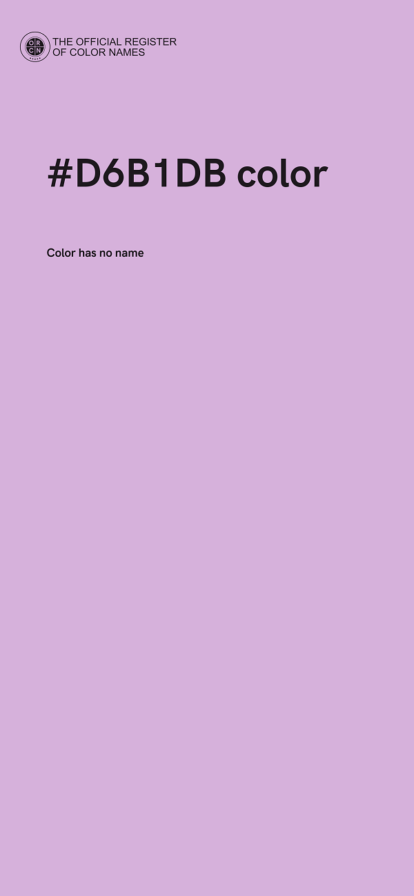 #D6B1DB color image