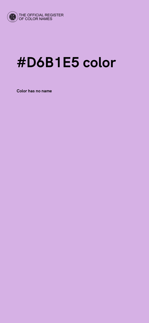 #D6B1E5 color image