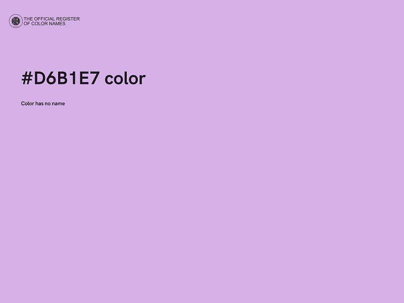 #D6B1E7 color image