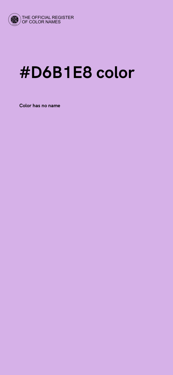 #D6B1E8 color image