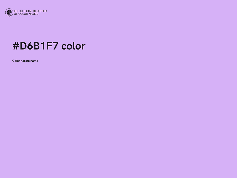 #D6B1F7 color image