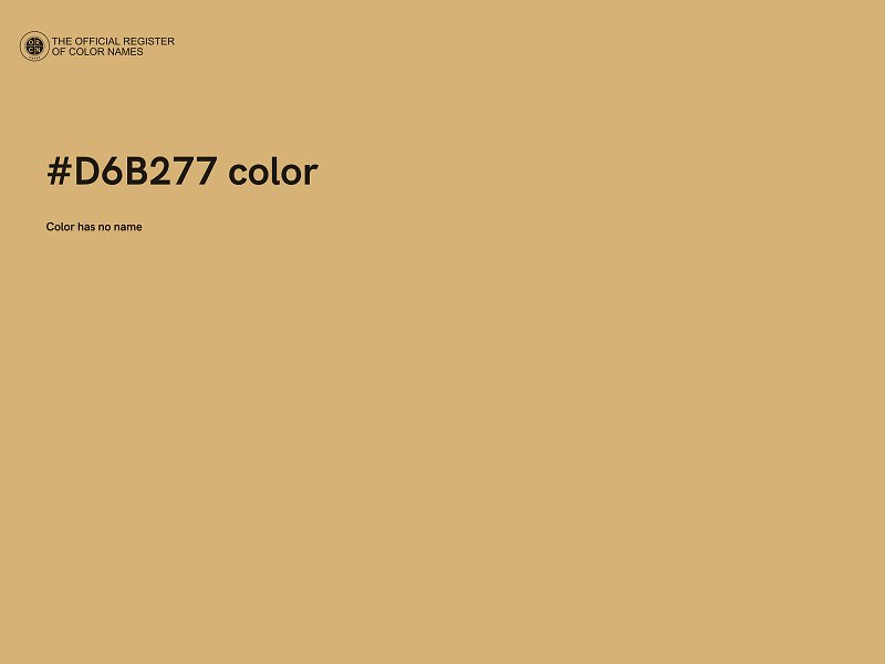 #D6B277 color image