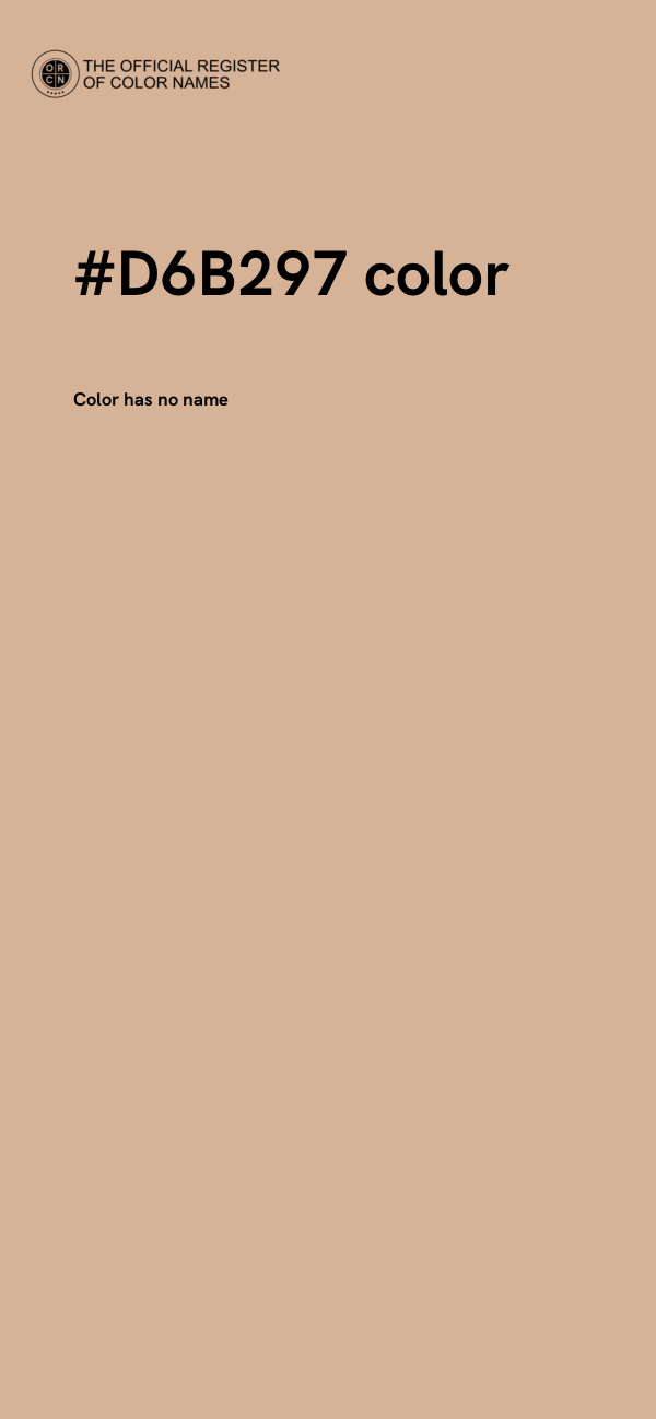 #D6B297 color image
