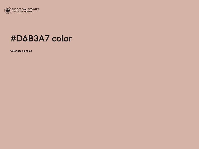 #D6B3A7 color image