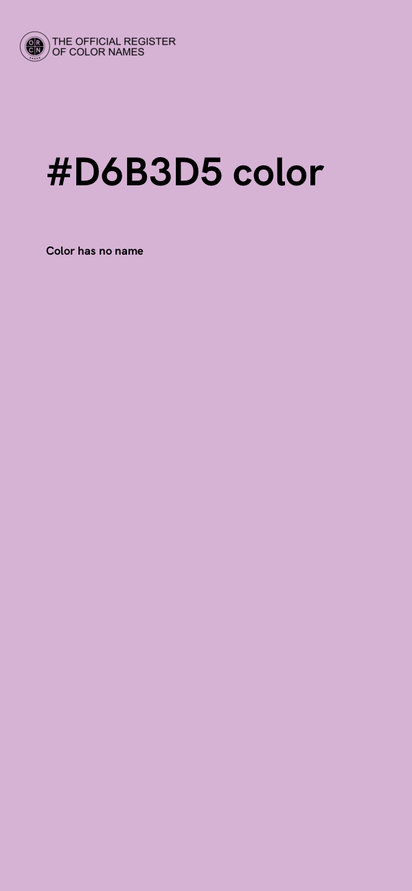 #D6B3D5 color image