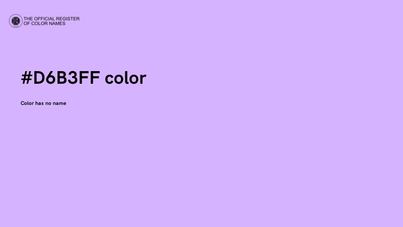 #D6B3FF color image