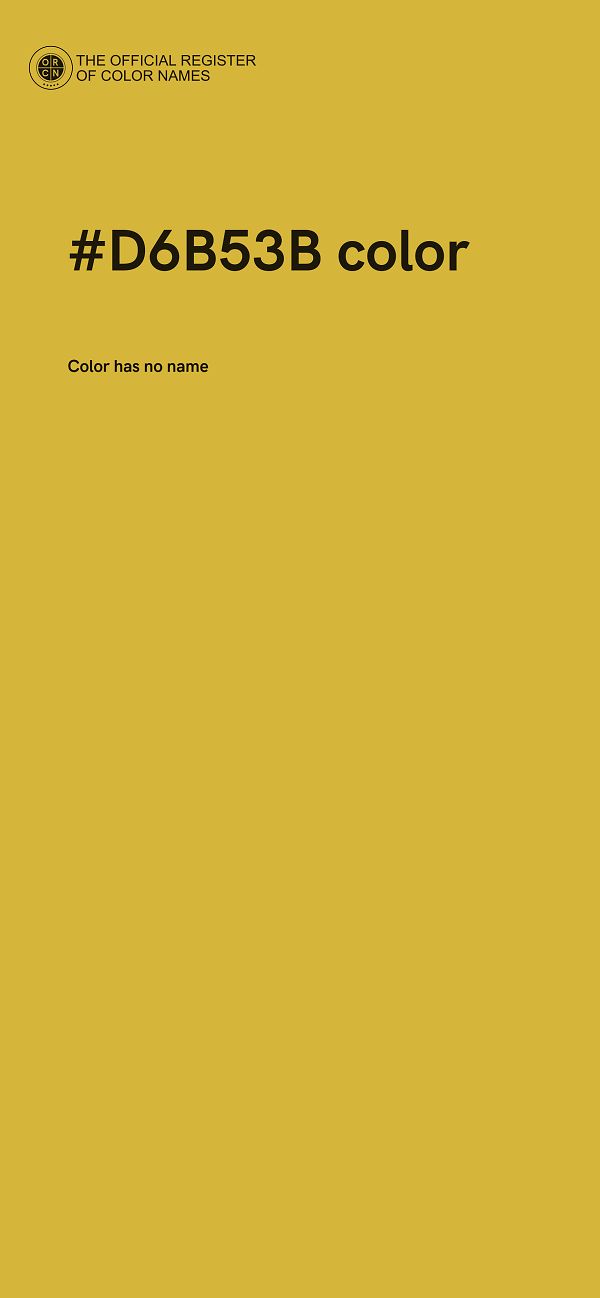 #D6B53B color image