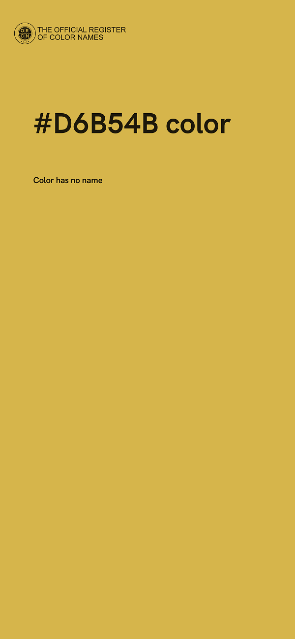 #D6B54B color image