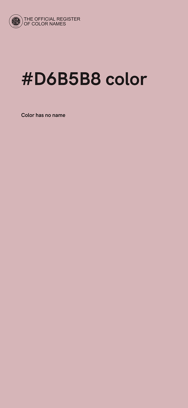 #D6B5B8 color image