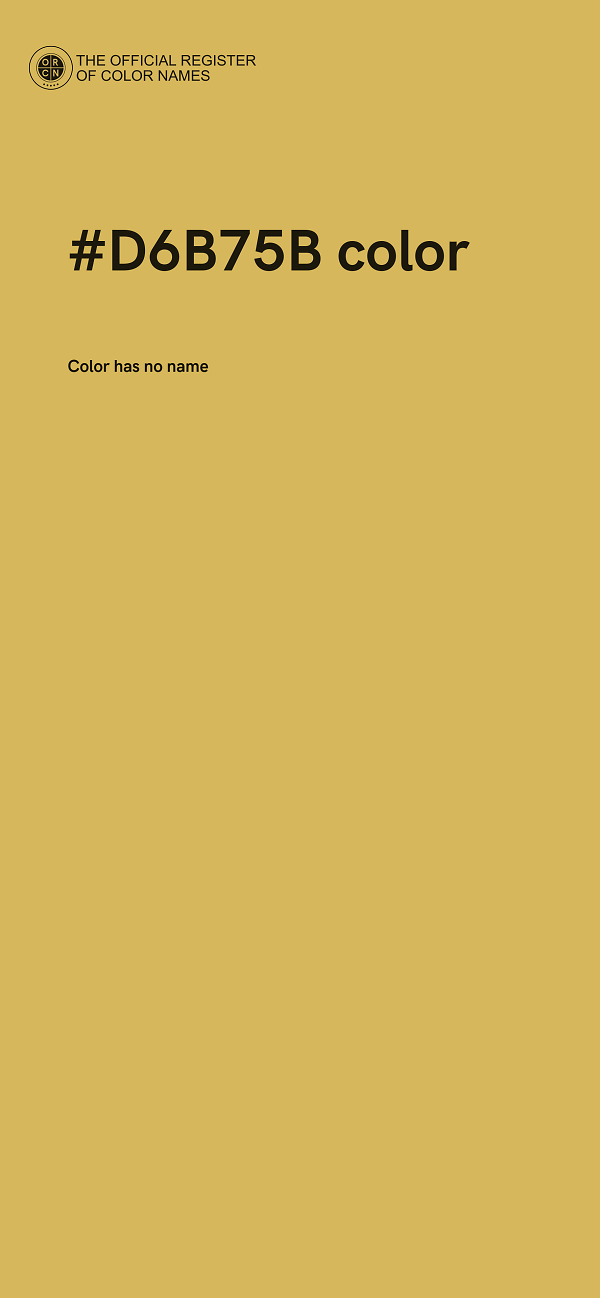 #D6B75B color image