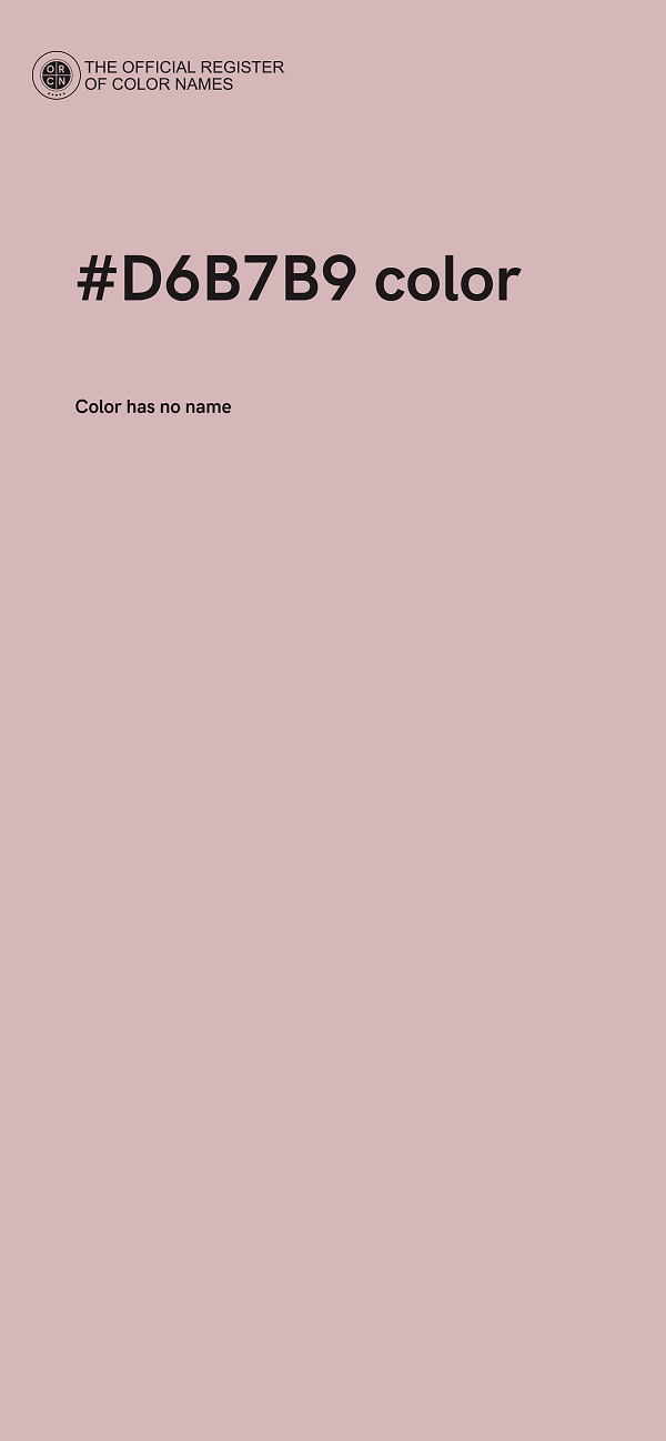 #D6B7B9 color image