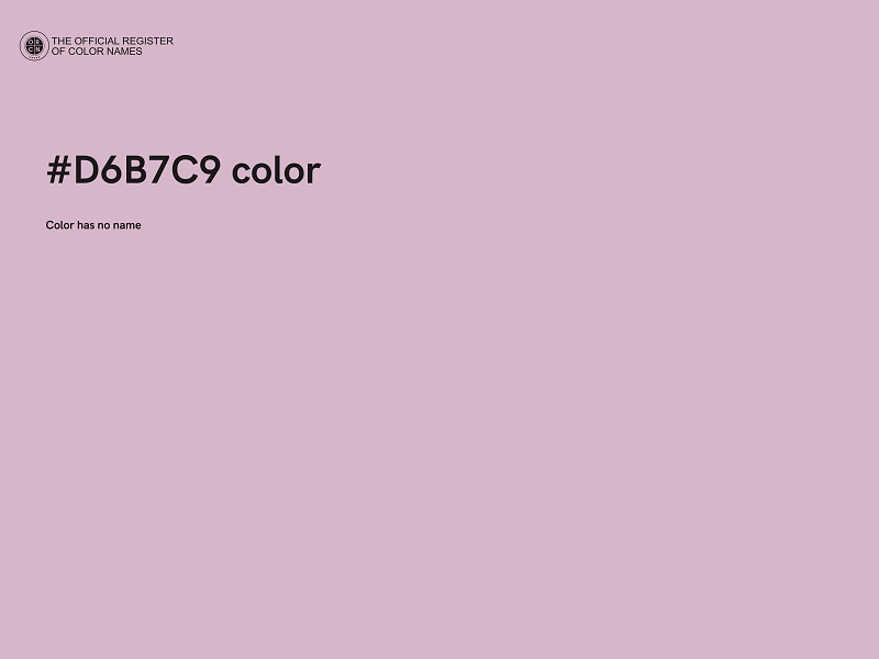 #D6B7C9 color image