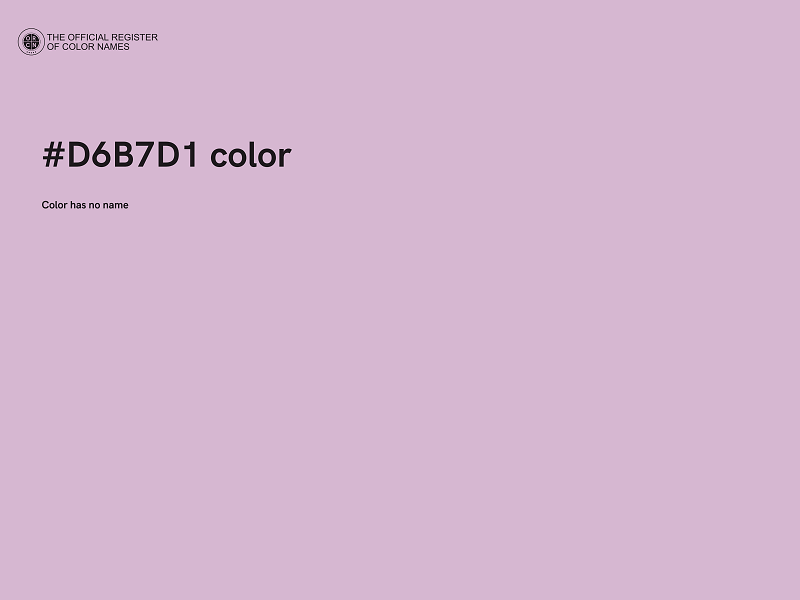 #D6B7D1 color image