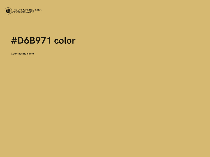 #D6B971 color image