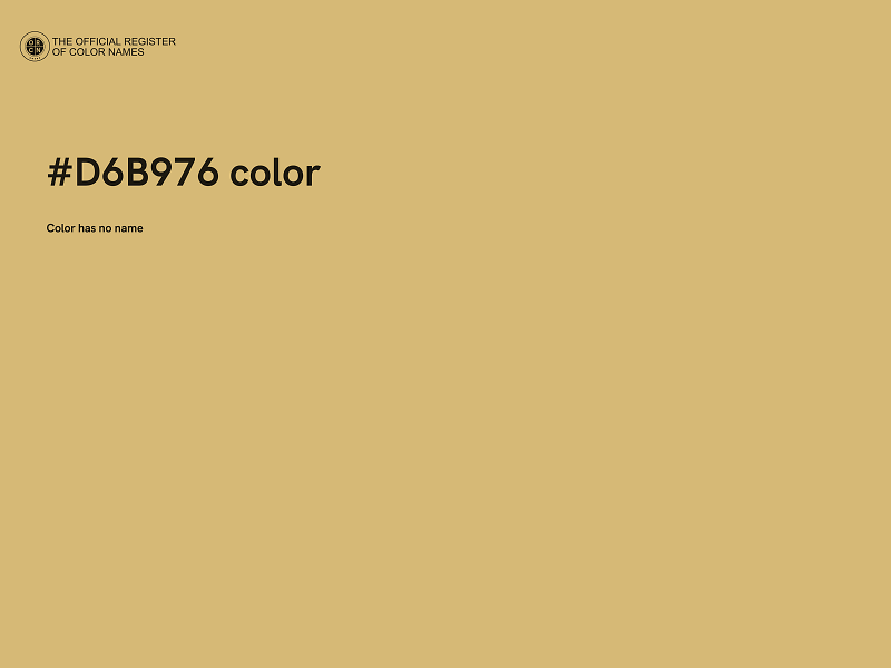 #D6B976 color image