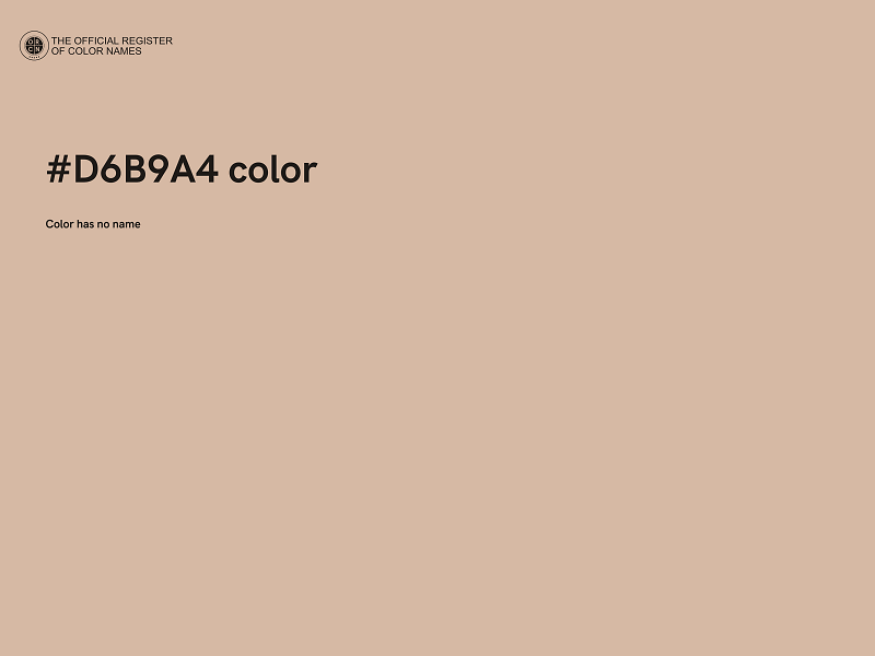 #D6B9A4 color image