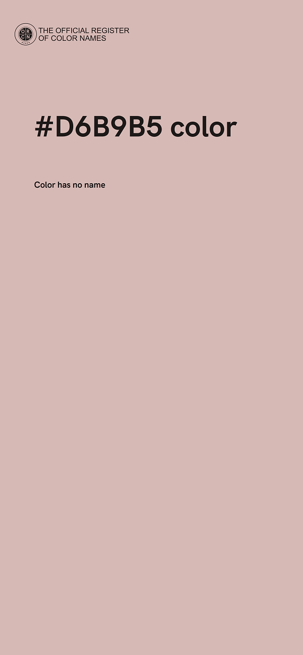 #D6B9B5 color image