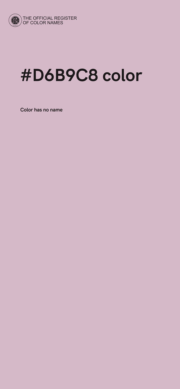 #D6B9C8 color image