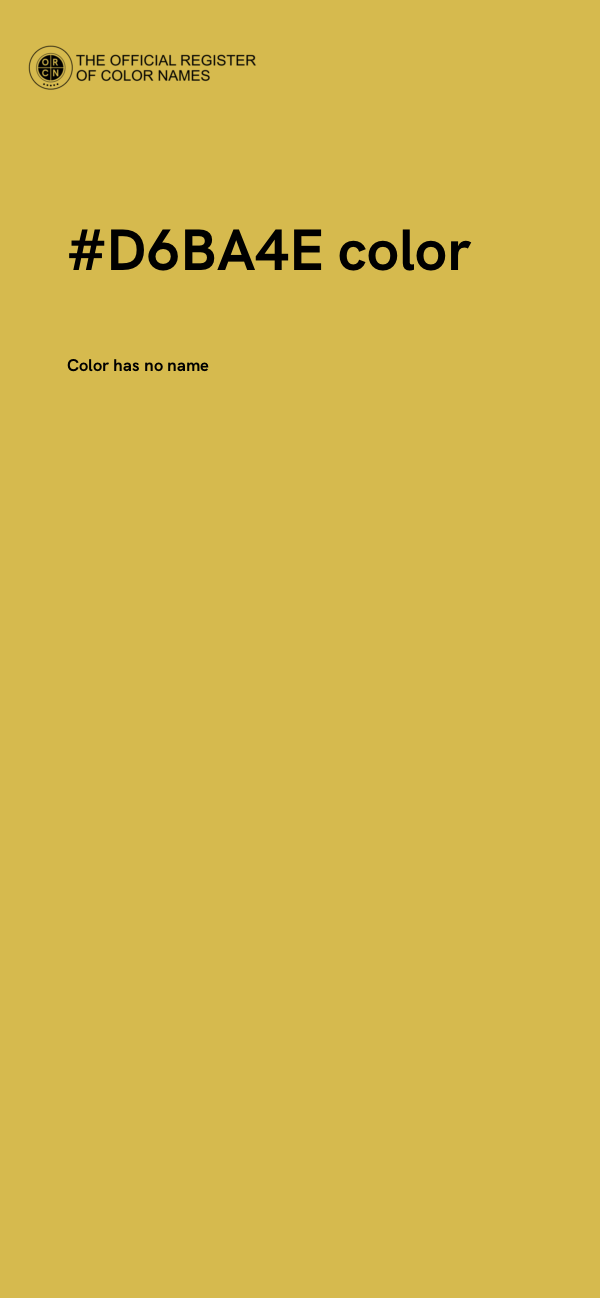 #D6BA4E color image